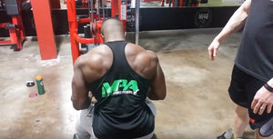 IFBB Pro Terrence Ruffin trains back at the MI40 Gym